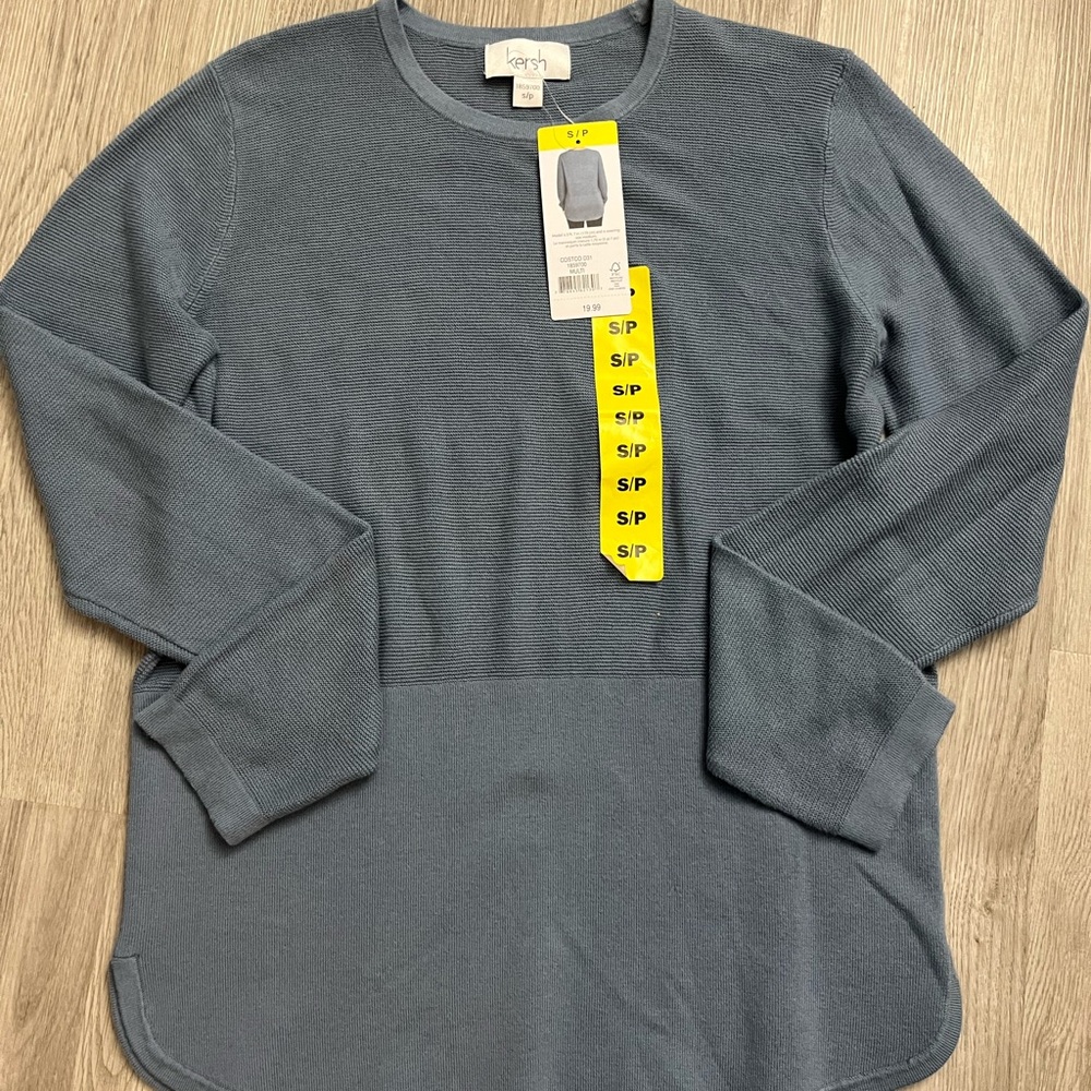 🔥106–NWT Kersh Blue Women's Sweater
